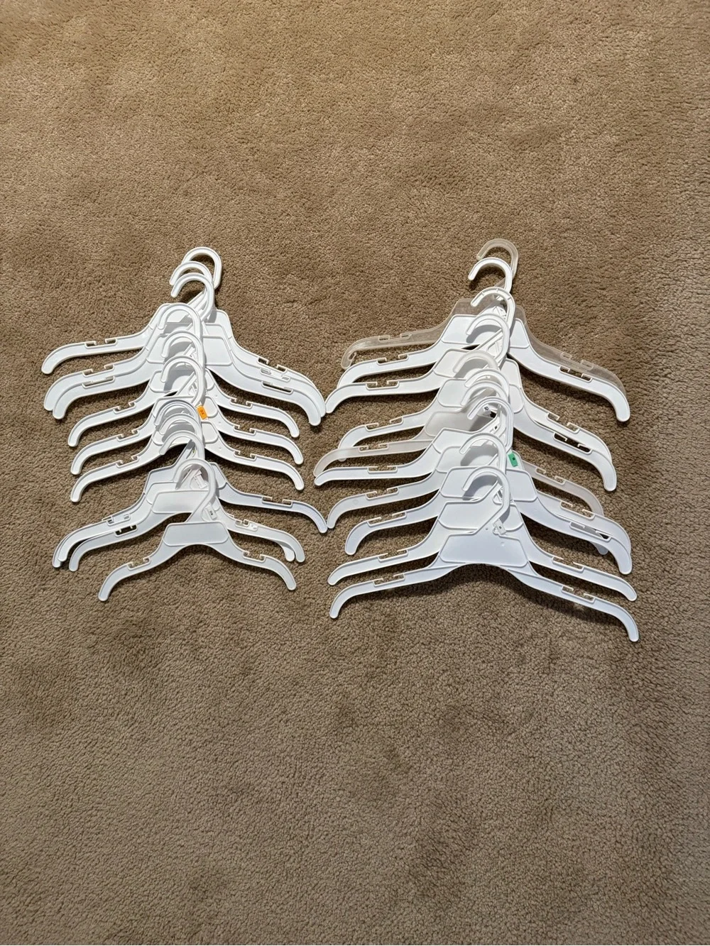 Black and White Plastic Clothing Hanger Bundle